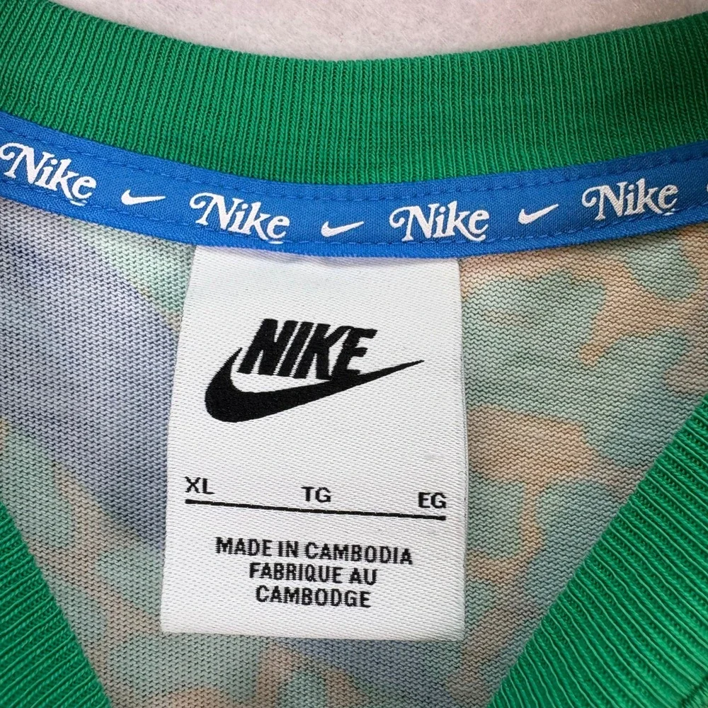 Nike Girls Size XL Green Floral Sleeveless Tank Dress Sporty Play Casual - Picture 6 of 6